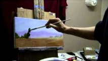Country Side Farm Land - Acrylic Painting Time Lapse by Brandon Schaefer