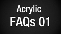 Acrylic Q & A 01 - Water, Using Black, Blending, Layering, Brushes