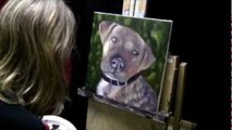 Diesel Portrait - Acrylic Dog Portrait Painting, Time Lapse