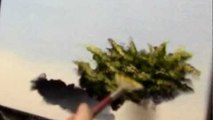 How To Paint A Gold Lace Juniper - or Any Other Bush - Acrylic Painting Lesson by Brandon Schaefer