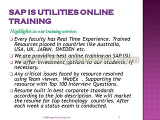 sap ISU online training