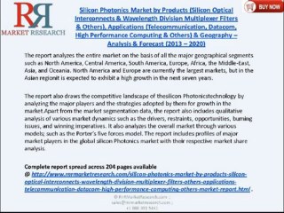 RnRMR: Silicon Photonics Market 2013-2020