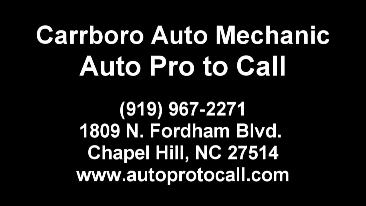 Carrboro NC Auto Service Repair Maintenance Mechanic