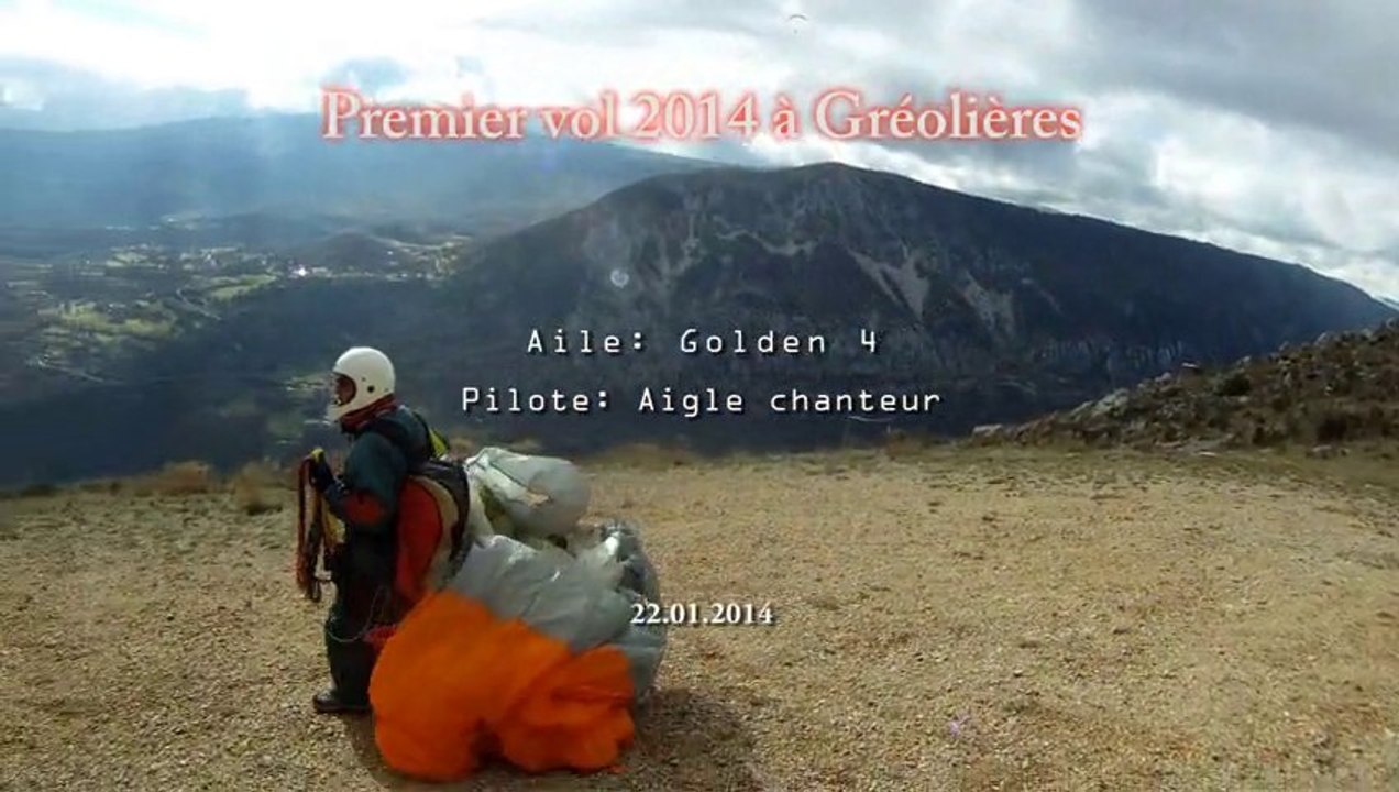 22.01.2014 - Premier vol 2014 à Gréolières