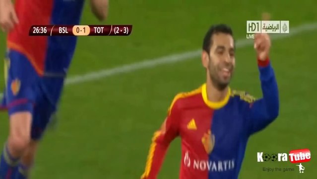 هدف محمد صلاح الرائع فى مرمى توتنهام ربع نهائى الدورى الاوروبى
