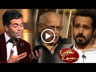 Koffee With Karan Season 4 Emraan Hashmi And Mahesh Bhatt 26th January 2014