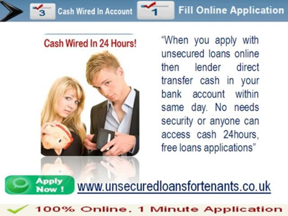 Unsecured Loans For Tenants- Get Easy Cash Without Collateral For Poor Credit Profile