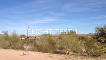 Mini Rocket Launching  from slf made Quadcopter - Flight Test