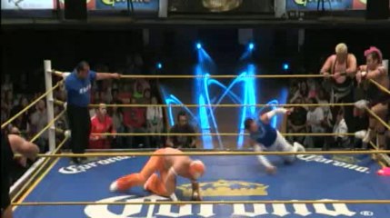 La Máscara, Máximo, Shocker vs Tama Tonga, Terrible, Volador Jr.