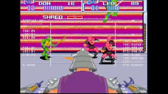 Teenage Mutant Hero Turtles IV : Turtles in Time - GK Live Tortues Ninja Super Nintendo