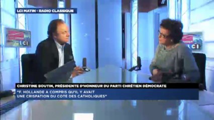 Christine Boutin, invitée de Guillaume Durand avec LCI