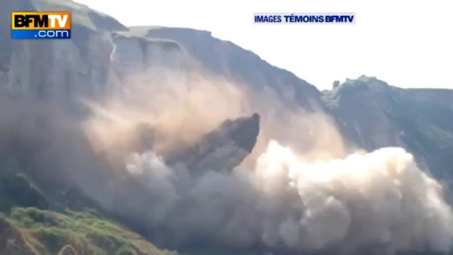 Eboulement d'une falaise à Saint-Jouin-Bruneval - 18/07