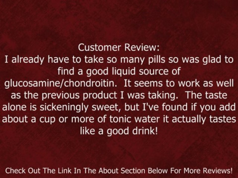 Wellesse Joint Movement Glucosamine With Chondroitin & Msm 33.8 fl oz (1000 ml) Review