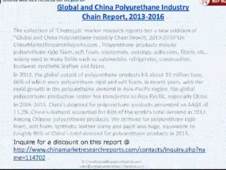 Global & China Polyurethane Market Chain 2016