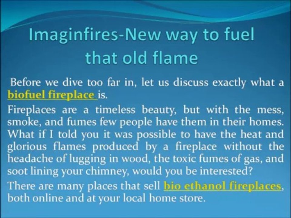 Imaginfires-New way to fuel that old flame