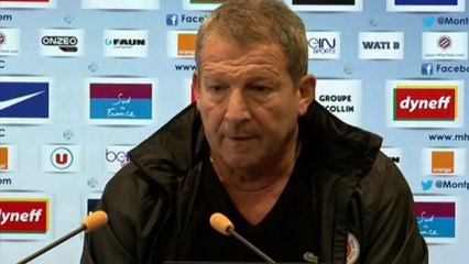 Conférence de presse : Rolland Courbis avant MHSC-OGCN (J22)