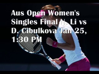 Live Aus Open Final Cibulkova Face Li 25 Jan 2014