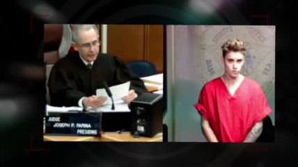 Justin Bieber fait face au juge au tribunal
