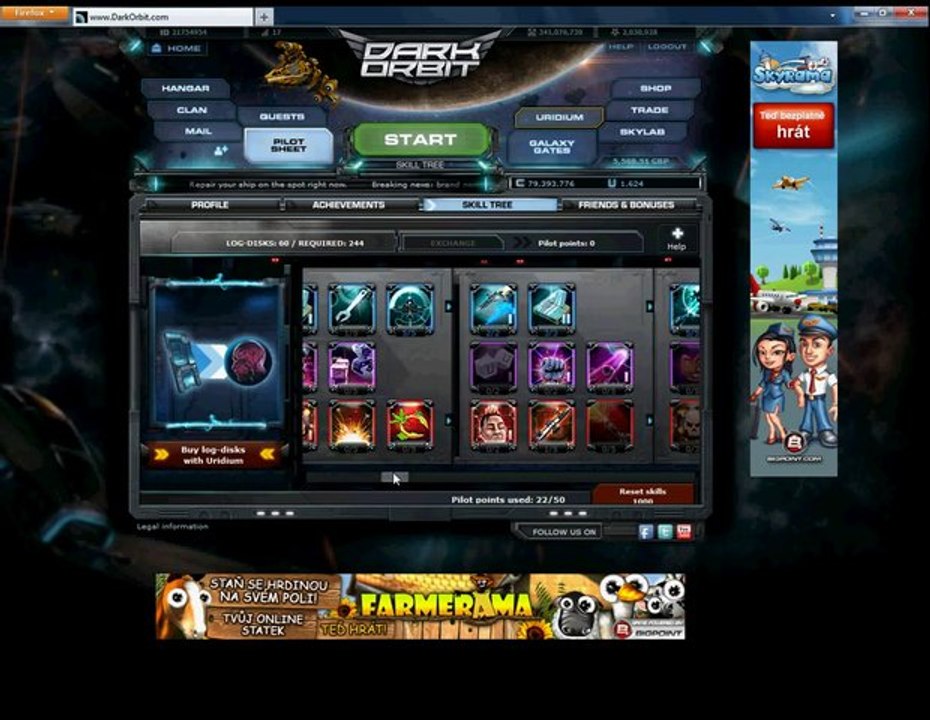 PlayerUp.com - Account Marketplace - Dark Orbit account for sale - Elite(1)