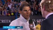 Rafael Nadal On-court interview / SF Australian Open 2014