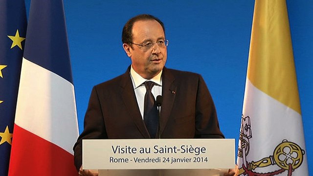 Déclaration à la presse de François Hollande à l'occasion de sa visite au Vatican