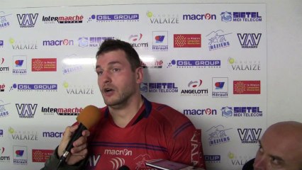 14 journée Pro D2 : ASBH - Narbonne - Réaction Benjamin Dechartres