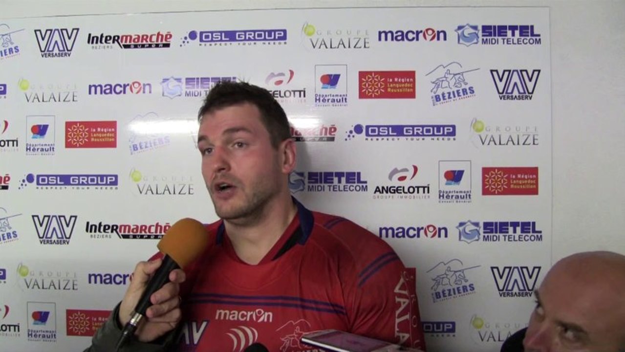 14 journée Pro D2 : ASBH - Narbonne - Réaction Benjamin Dechartres