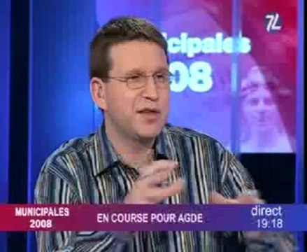 AGDE - 2008 - Plein feu sur les municipales d'Agde sur 7 L TV