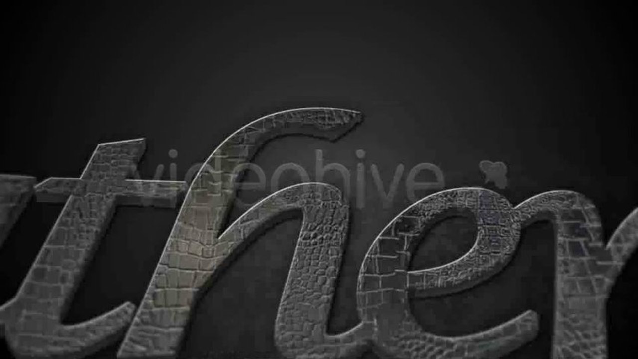 Leather Logo - After Effects Template