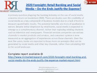 Retail Banking and Social Media - 2020 Foresight