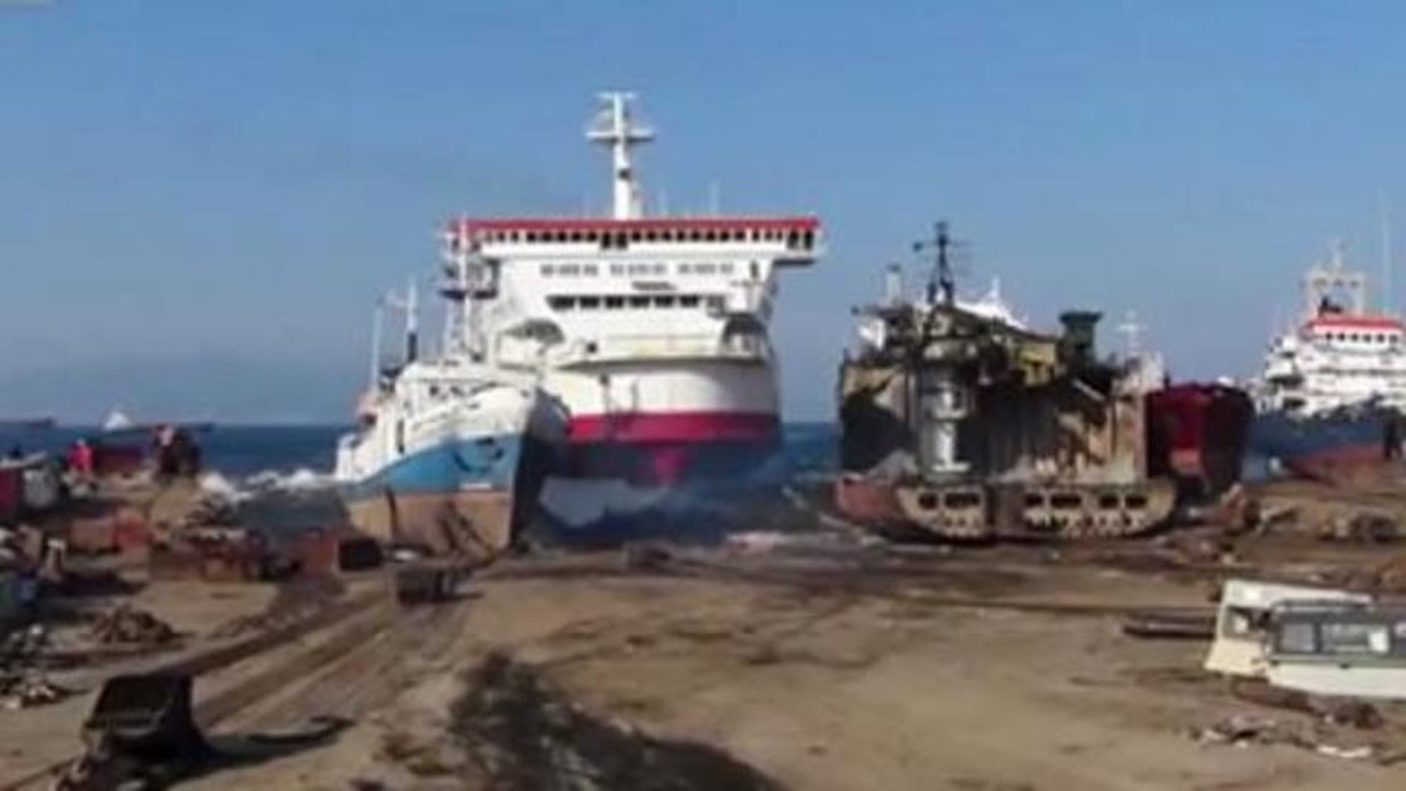 L'effrayant échouage d'un ferry