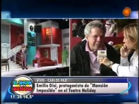 Emilio Disi habla de Mansión Imposible en El Show de la Mañana - 24 de Enero