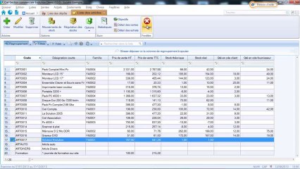 Ciel gestion commerciale Evolution : Les nomenclatures