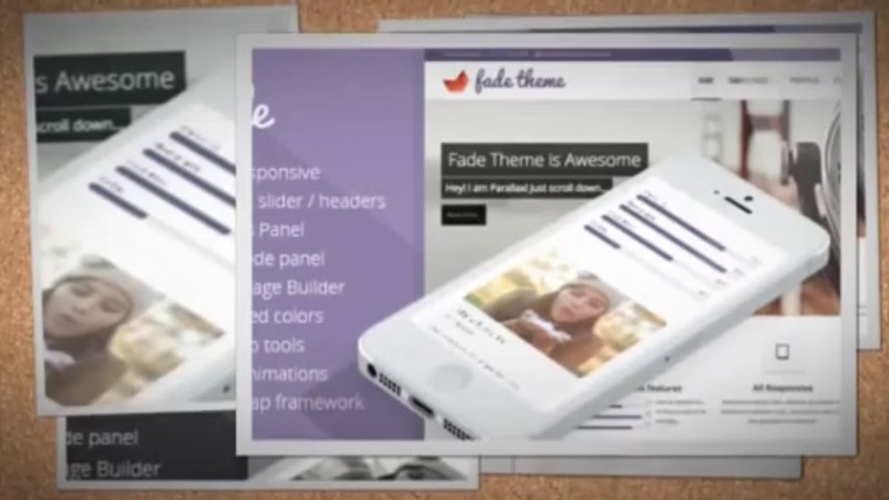 Fade Responsive Parallax Bootstrap Theme Download