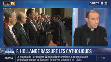 Tải video: BFM Story: Le bilan de la rencontre de François Hollande et du pape François - 24/01