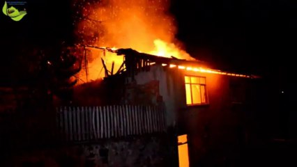 İskilip Elmalı köyünde yangın