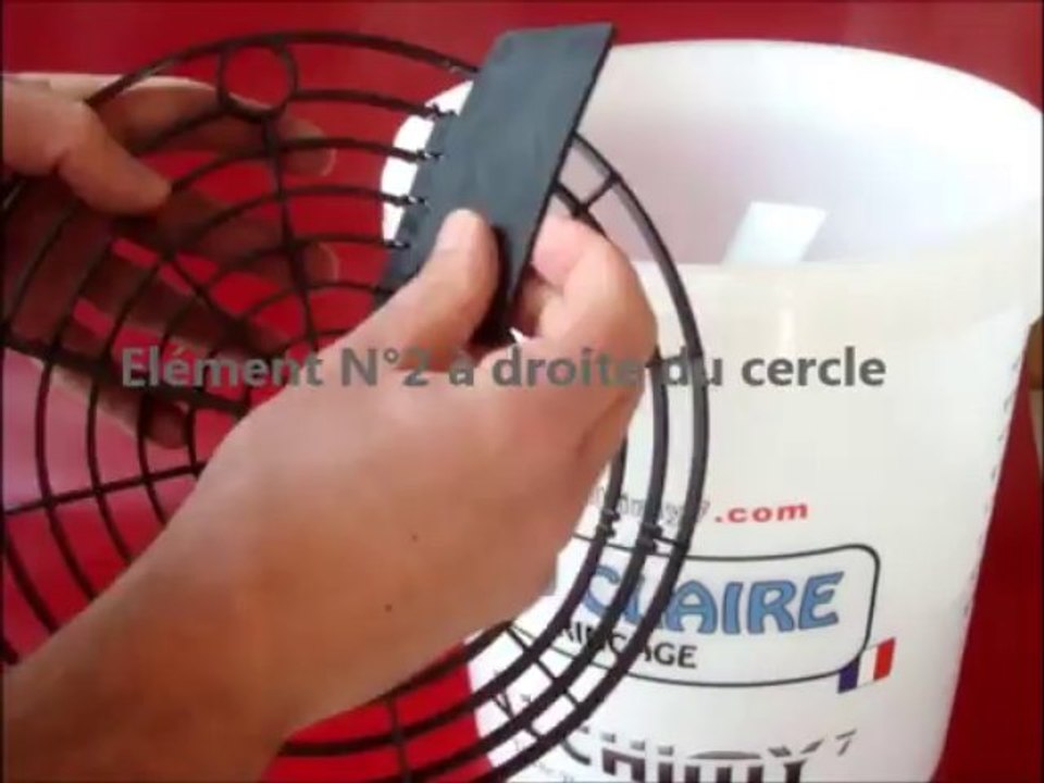 Montage d'un grit guard, grille de sécurité pour la lavage
