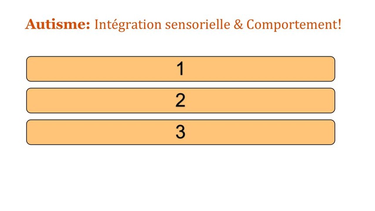 Autisme Intégration sensorielle & Comportement