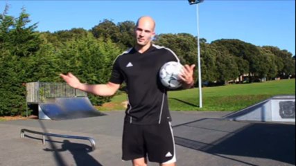 Bike Ramp Soccer Ball Trick Kick