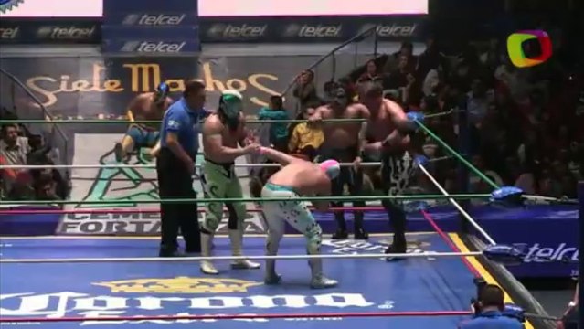 Ángel de Oro, Stuka Jr., Tritón vs Misterioso Jr., Shigeo Okumura, Virus