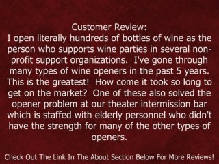 Emerson Electric Wine Bottle Opener - Black Review