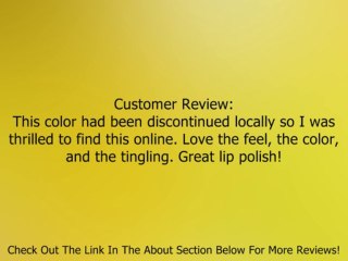 Bare Escentuals Buxom Lips Lip Polish Gloss Ginger NEW Review