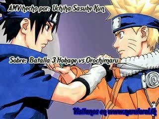 (Orochimaru Vs 3 Hokage)