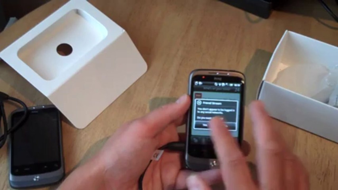 HTC Wildfire Unboxing and first use
