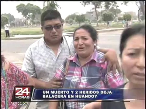 San Martín de Porres: un muerto y dos heridos tras balacera en Huandoy