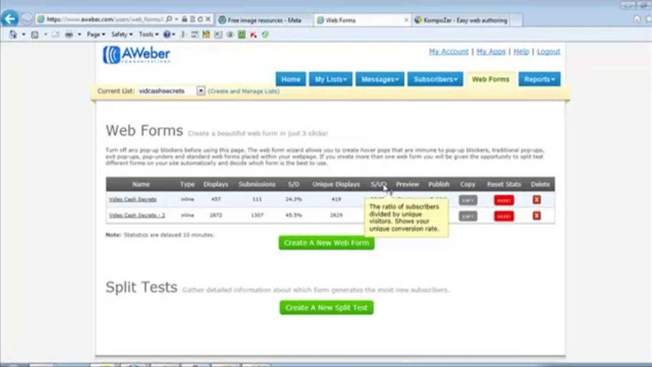 How To Use Statistics Aweber Autoresponder-money making site