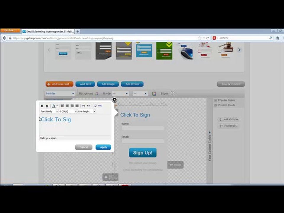 G1-How To Setup A webform Getresponse  Autoresponder-money making site