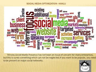 Social Media Optimization Services - HAKLU
