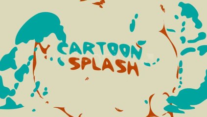 Cartoon splash logo - After Effects Template