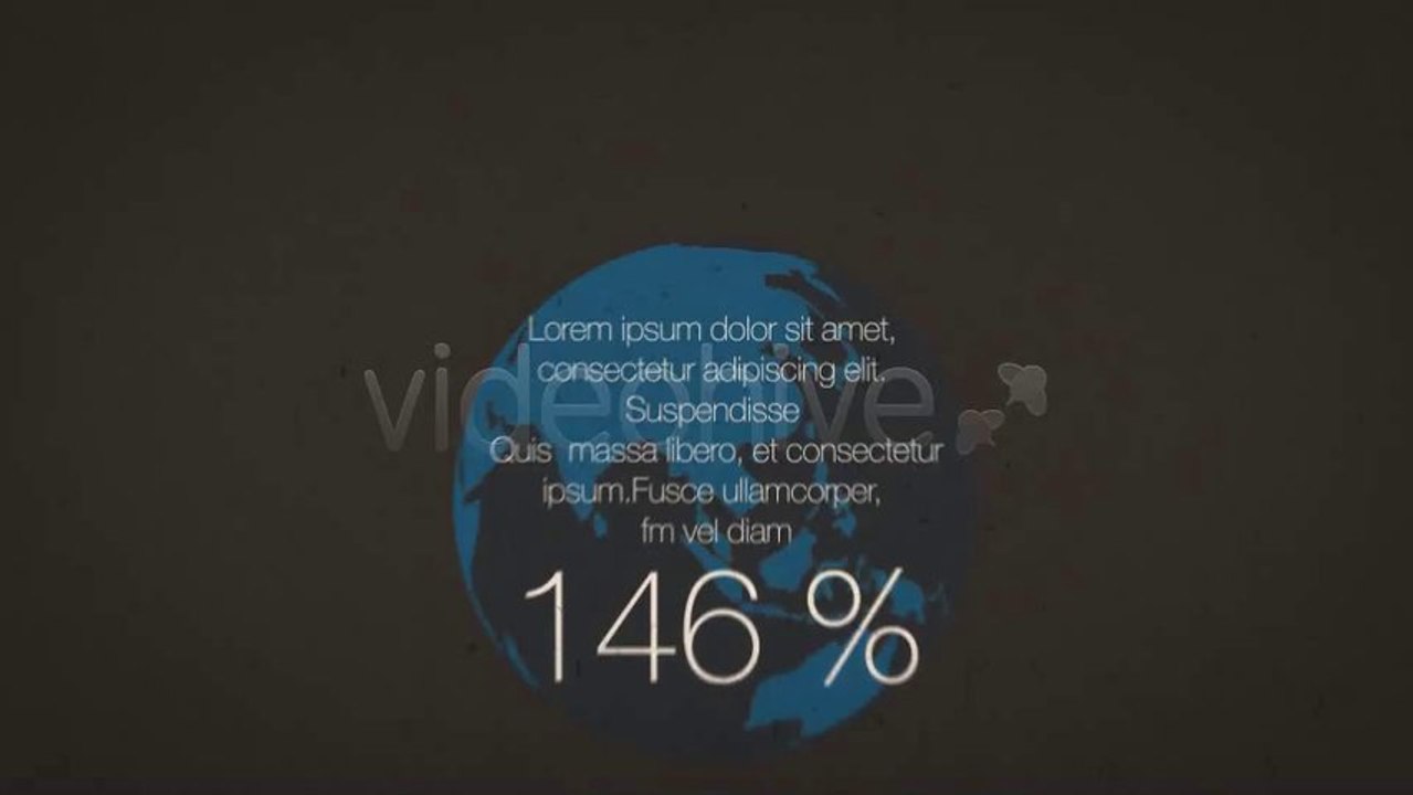 Company Percentages With Typography - After Effects Template